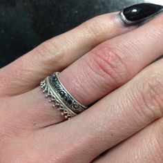 Antique Style RingGoing Baroque BandVintage Design | Etsy Silver Stackable Rings With Hand Forged Round Band, Antique Style Rings, Silver Wedding Ring, Sterling Silver Wedding Rings, Ring Stacking, Leaf Ring, Vintage Band, Sterling Silver Bands, Stacking Ring