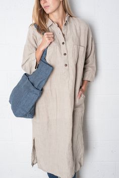 Plus size oversized tshirt dress - 100% European flax - pre-washed/pre-shrunk - medium weight linen - soft and comfortable - great texture and lovely wrinkles Casual Oversized Beige Maxi Dress, Casual Beige Tunic Maxi Dress, Oversized Bohemian Midi Dress, Oversized Bohemian Midi-length Dresses, Bohemian Oversized Tunic Midi Dress, Bohemian Tunic Dress With Pockets, Bohemian Spring Midi Dress, Oversized Beige Lagenlook Dress, Bohemian Oversized Midi Dress For Spring