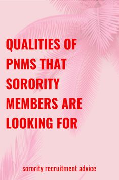 a pink palm tree with the words, quality of pns that sorry members are looking for