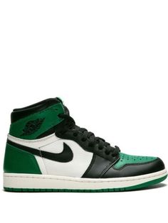 Shop green Jordan Air Jordan 1 Retro High OG pine green with Express Delivery - Farfetch Green Basketball Shoes With Boost Midsole For Streetwear, Green Basketball Shoes For Streetwear, Green Basketball Shoes With Rubber Sole For Streetwear, Green Jordan Shoes With Rubber Sole For Sports, Green High-top Basketball Shoes For Streetwear, Green High-top Sneakers With Gum Sole For Streetwear, Green High-top Custom Sneakers For Streetwear, Green Sneakers With Gum Sole For Streetwear, Green Gum Sole Sneakers For Streetwear