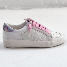 Brand New (No Box) Vintage Havana Women's Eve Glitter Multi Sneakers With Intentional Distressing. Women's Size 11. First Picture Is A Stock Photo & The Rest Are Of The Actual Shoes. These Definitely Have Golden Goose Vibes! New To Poshmark? Sign Up Using Invite Code: Tentoday For $10 Off Your Purchase! - White Glitter - Star Detailing - Extra Laces - Pastel Swirl Back - Slip On - Distressed Outsole - True To Size Casual Career Professional Work Everyday Classic Office Comfort Date Night Out Mod Spring Glitter Lace-up Sneakers, Sporty White Sneakers With Glitter Accents, Silver Sneakers With Glitter Accents For Spring, Casual Glitter Sneakers With Round Toe, Casual Glitter Accents Lace-up Sneakers, Casual Lace-up Sneakers With Glitter Accents, Casual Glitter Lace-up Sneakers, Sporty Glitter Sneakers With Round Toe, Pink Glitter Accent Sneakers For Spring