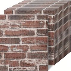 several bricks are stacked on top of each other