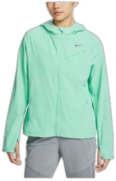 Green Athleisure Outerwear For Outdoor Activities, Sporty Green Outerwear For Spring, Sporty Green Spring Outerwear, Green Athleisure Windbreaker For Fall, Casual Green Nike Windbreaker, Nike Green Casual Windbreaker, Athleisure Green Hooded Outerwear, Nike Green Athleisure Outerwear, Spring Green Athleisure Outerwear