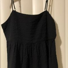 Great For The Mall, Brunch, Picnics. #Brunch #Mall #Casual #Black #Spaghetti #Short #Dress Casual Black Camisole Dress, Black Spaghetti Strap Camisole For Spring, Casual Black Camisole For Beach, Black Casual Camisole For Day Out, Casual Black Camisole For Day Out, Black Spaghetti Strap Camisole For Day Out, Hawaiian Wrap Dress, Casual Black Dress, Emerald Green Velvet Dress