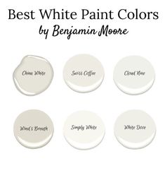 the best white paint colors for beginners to use in their home decorating project