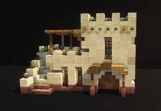 Sand Biome House Minecraft, Minecraft Granite, Minecraft Amphitheater, Minecraft Desert Design, Sandstone House Minecraft, Sandstone Houses Minecraft, Sandstone Minecraft House, Palisade Minecraft