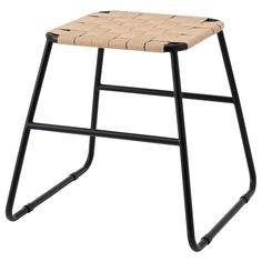 BOESKIL stool, black/natural, 19x18 7/8x18 ". An extra seat or nice support for your feet. With a sturdy metal frame and a seat in woven jute, this practical stool is easy to move as needed – and perfect to have close at hand when entertaining guests. Webbing: 72 % jute. Desert Living, Metal Stool, Wood Stool, Plastic Chair, Extra Seating, Entertaining Guests, Folding Chair, White Metal, Furniture Chair