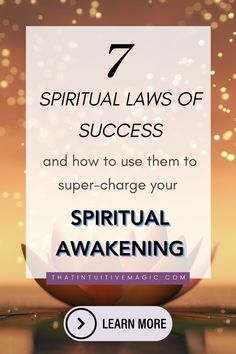 the seven laws of success and how to use them to super - charge your spirit