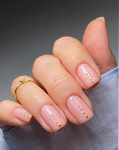 Short Nail Ideas, Boho Nails, Minimal Nails Art, Short Gel Nails, Subtle Nails, Minimalist Nail Art, Simple Gel Nails, Minimal Nails