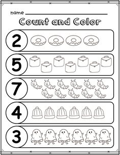 a printable worksheet for counting numbers