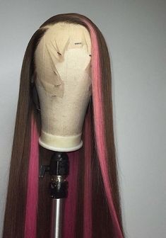 Frontal Hairstyles, Pink Wig, Hot Hair Styles, Dope Hairstyles, Front Lace Wigs Human Hair, Hair Dye Colors