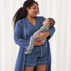 Our women’s pajama sets are designed for each stage of mama-hood — but also, just everyday coziness! Made from buttery soft Lunaluxe™ Bamboo, this indigo PJ set boasts a button-down top for easy nursing access and contrast piping for a cute & classic look. Made from custom-milled Lunaluxe™ Bamboo in a thicker fabrication that’s gentle on sensitive or eczema-prone skin Perfect for mixing and matching with our PJs for magical family matching moments No interior tags Pregnancy friendly Button down Cotton Nursing Friendly Long Sleeve Sleepwear, Cotton Long Sleeve Nursing-friendly Sleepwear, Cotton Long Sleeve Nursing Friendly Sleepwear, Nursing Friendly Long Sleeve Cotton Sleepwear, Nursing-friendly Long Sleeve Cotton Sleepwear, Comfortable Nursing-friendly Sleepwear, Nursing-friendly Relaxed Fit Sleepwear, Relaxed Fit Nursing-friendly Sleepwear, Comfy Blue Sleepwear For Lounging