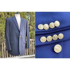 In Excellent Clean Pre-Owned Condition. Notch Lapel, Full Lined, 2 Buttons, Center Cut. 100% Wool. Made In Usa. *Tagged Size : 42l *Shoulder : 19" (From Shoulder Hem To Shoulder Hem-Laid Flat) *Chest : 22 1/2" (Between Armpit To Armpit-Laid Flat) *Sleeve : 26" (From Shoulder Hem To End Of Sleeve-Laid Flat) *Length : 32 1/2" (Bottom Of The Collar To Bottom Of The Jacket) What You See Is What You Will Get Thank You :) --- Social Media --- @Lakichop Instagram: Http://Www.Instagram.Com/Lakichop ---- Additional Information ----- * Please Read All Of My Policies Before Purchase *All My Items Are Vintage So They May Have Some Light Wear, But I Will Disclose Any Major Flaws In The Descr Navy Fitted Sport Coat With Buttons, Fitted Navy Sport Coat With Buttons, Navy Fitted Blazer With Buttons, Navy Fitted Blazer, Navy Sport Coat, Loro Piana, Flat Chest, Brooks Brothers, Sport Coat