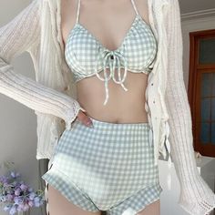 Theme - Coquette · sugarplum · Online Store Powered by Storenvy Aesthetic Swimsuit Outfit, Cute Swimwear With Shorts, Cute Bathing Suits For Big Chest, Cute Swimsuit Aesthetic, Cottagecore Swimsuit, Coquette Swimsuit, Cute Two Piece Swimsuit, Korean Swimsuit, Swimsuits Cute