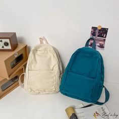 Bird in Bag - Schoolbag female tall capacity canvas bag junior backpack college students shoulder bag Casual Cotton Backpack Styled As Shoulder Bag, Trendy Cotton Backpack With Large Capacity, Trendy Canvas Backpack For Daily Use, Trendy Daily Use Canvas Backpack, Trendy Canvas Backpack, Trendy School Backpack Canvas Bag, Trendy School Canvas Backpack, School Canvas Backpack, Casual Large Capacity Canvas Bag For Students