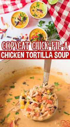 copycat chick - fila chicken tortilla soup is an easy and delicious recipe