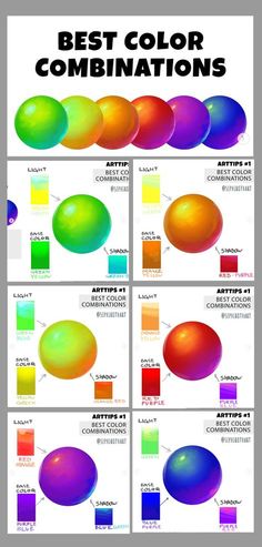 Colour Theory Practice, Color Theory Art Tips, How To Blend Drawing, Color Composition Art, How To Learn Color Theory, Color Combinations Art, Color Theory Combinations, Color Theory Shading, Color Wheel Combinations