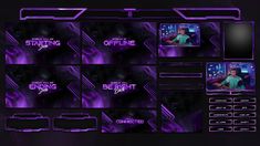 purple twitch overlay Twitch Chat Box Overlay, Animated Twitch Overlay, Stinger Transition, Purple Theme, Twitch Overlay, Purple Themes, Minimalist Designs, Stinger, Amethyst Purple