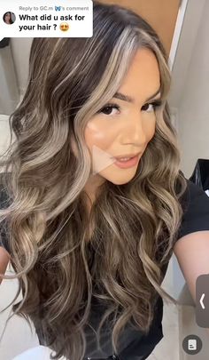 Full Bolyoge, Darker Brown Hair With Blonde Highlights, Halo Foil Highlights, Shadow Root Balayage With Money Piece, Brown Hair With Thick Money Piece, Hair Colors With Money Piece, Full Dimensional Highlights Blonde, Brunette With Blonde Dimension, Mexican Blonde Hair Highlights