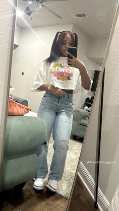 Cute Outfits For School Black Women, Simple Cute Outfits Black Women, Birthday Dinner Fits, Fly Outfit Black Women, Spring College Outfits, Chill School Outfits, Cute Jeans Outfit