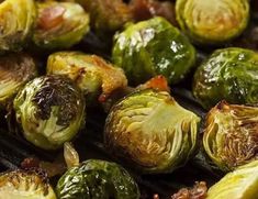 grilled brussel sprouts and brussels sprouts on a grill