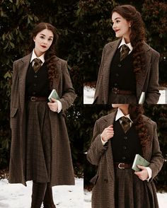 40s Mode, Dark Academia Outfits, Mode Retro, Academia Outfits, Academia Style, Dark Academia Fashion, Academia Fashion, Mode Boho, 가을 패션