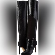 Brand New! The Perfect Combination Of Leather And Suede, This Over The Knee Boot Is Perfection. Comes In Original (Slightly Damaged) Box. Elegant Fitted Synthetic Boots, Elegant Synthetic Boots For Night Out, Elegant Synthetic Boots With Padded Heel, Knee Boot, Aldo Shoes, Shoes Shoes, Shoes Heels Boots, Over The Knee Boots, Over The Knee