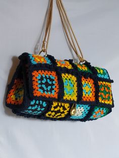 Crochet Clothing, Bag Ideas, Crochet Clothes, Sewing Crafts, Shoulder Bag, Sewing, Square