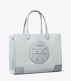 Ella Tote Bag: Women's Designer Tote Bags | Tory Burch Ella Tote, Tory Burch Ella, Faux Leather Top, Designer Tote Bags, Womens Designer Handbags, Elegant Bags, Designer Totes, Small Tote Bag, Everyday Tote