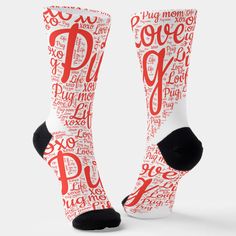 Dog Mom Life, Dog Socks, Red Dog, Dog Accessories, Pug, Dog Mom, Lovers Art, Mom Life, Dog Lovers