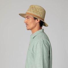 This stylish Men's Seagrass Stingy Brim Fedora is made of 100% natural seagrass and features a 2.75" brim size and 59cm circumference. Crafted with brim binding and layered grosgrain bands, this classic fedora is perfect for finishing any look. Features: Color: NaturalMaterials: 100% SeagrassBrim Size: 2.75" BrimSize: 59cm Casual Woven Straw Panama Hat, Casual Woven Straw Hat With Short Brim, Casual Woven Panama Hat With Curved Brim, Casual Woven Brimmed Panama Hat, Casual Woven Toquilla Straw Boater Hat, Casual Woven Straw Fedora, Casual Flat Brim Panama Hat In Paper Straw, Casual Straw Woven Fedora, Casual Woven Toquilla Straw Fedora