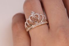 14K Solid Gold Quinceañera Crown Heart Ring  / 14K Real Gold 15 Años Ring / Daughter Gift / 15th Birthday Ring / Heavue / Quinceanera Ring * Metal : 14k Gold * Condition : Brand New * Finish : Polished * Avg Weight: 2.40g * Gemstone: Cubic Zirconia RETURNS & EXCHANGES I gladly accept returns, exchanges, and cancellations Contact me within: 3 days of delivery Ship items back within: 7 days of delivery Request a cancellation within: 24 hours of purchase The following items can't be returned or exc Quinceanera Rings Silver, Quince Rings Gold, Xv Rings, 15 Rings Quinceanera, Quinceañera Rings, Quinceanera Rings, Quince Rings, 15 Ring, Princess Tiara Ring