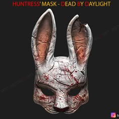 Rabbit Horror, House Velaryon, Rabbit Halloween, 3d Print Files, The Huntress, Bunny House, Halloween Mask