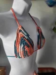 Hand made crochet top( just top) 100%cotton Multicolor Messuments on pictures. Bohemian Cotton Swimwear For Beach, Handmade Crochet Top For Beach Season, Handmade Crochet Beachwear Top, Multicolor Crochet Swimwear For Summer, Handmade Crochet Top For Beach, Handmade Crochet Beachwear Top For Beach, Handmade Crochet Top For Beachwear, Handmade Crochet Beachwear Top For Beach Cover-up, Handmade Crochet Beach Cover-up Top