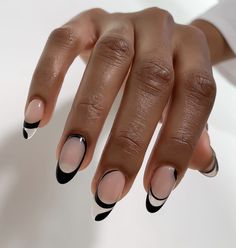 Monochrome Nails, Her Nails, Fancy Nails, Chic Nails