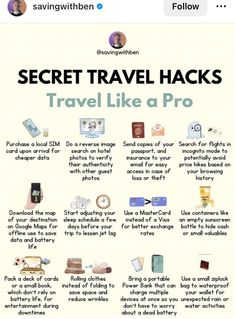 Plane Hacks, Nasihat Yang Baik, Travel Packing Checklist, Travel Life Hacks, Travel Infographic, Holiday Travel Destinations, Top Places To Travel, Travel Inspiration Destinations, Airplane Travel