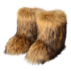 PRICES MAY VARY. ➤rubber sole ➤Material:Faux fur+warm fur lining.The height of the boot is 12.5 inches, the heel is 1 inch.This snow boots are thickened, warm, non-slip and fashionableIt.High quality faux fur, which is soft and fluffy to the touch, making it look elegant and charming while keeping warm. ➤Quality:High quality made-comfortable, warm and fluffy.The vamp is smooth and flat, soft to the touch,the fur is sewn on the outer side of the suede snow boots with even needle edges and fine wo Boots Gefüttert, Winter Fur Boots, Fox Fur Boots, Fur Boots Women, Fur Snow Boots, Warm Snow Boots, Winter Shoes For Women, Faux Fur Boots, Winter Snow Boots