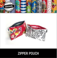 the zipper pouch is full of different patterns and colors, but it's not too small