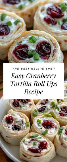 Image for Easy Cranberry Tortilla Roll Ups Recipe Cranberry Tortilla Roll Ups, Tortilla Roll Up Appetizers, Tortilla Roll Ups Recipe, Brea Cheese, Roll Ups Tortilla Pinwheels, Cream Cheese Tortilla Roll Ups, Healthy Pinwheels, Tortilla Roll Ups Appetizers, Rollups Appetizers