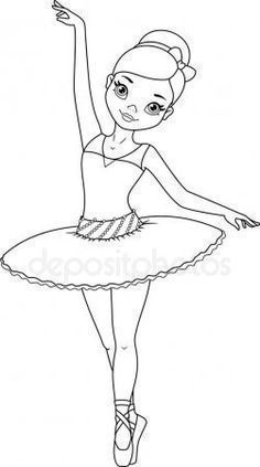 a ballerina girl in a tutu and leotard with her hand up