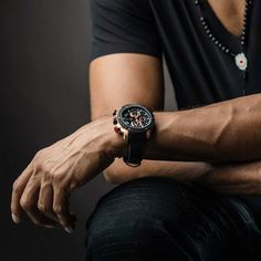 The LIV GX-AC Black Rose features a multi-layer black dial, a Swiss ETA 7750, 25 jewel movement, an automatic 12- hour chronograph, a date window, 42-hour power reserve, a 316L stainless steel rose IP case with skeleton back case, a scratch-resistant & anti-reflective sapphire crystal, a screw-down crown and water-resistant to 100 meters. Timeless Black Chronograph Watch Accessories, Timeless Black Watch Accessories With Chronograph, Timeless Black Watch With Chronograph, Rose Gold Leather Watch Accessories With Skeleton Dial, Timeless Black Chronograph Watch With Tachymeter, Luxury Rose Gold Leather Chronograph Watch, Timeless Black Chronograph Watch, Elegant Black Chronograph Watch With Subdials, Rose Gold Leather Watch With Skeleton Dial