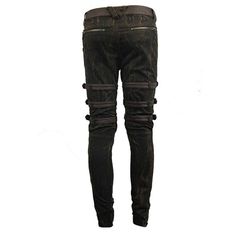 Steampunk Multi Loops Embroider Lace Up Legs Men Trousers Steampunk Trousers, Steampunk Male, Steampunk Pants, Punk Design, Style Steampunk, Men Trousers, Emo Outfits, Estilo Punk, Style Punk