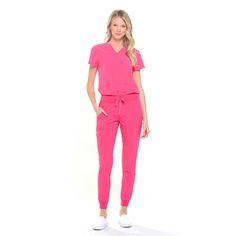 PRICES MAY VARY. Optimized Design: Tailored for the perfect fit, the DAGACCI Jogger Scrub Set features a V-neck top and slim-fit jogger pants available in sizes XXS to 2XL, ensuring a tailored look for all body types. Enhanced Durability: Crafted from a blend of 92% polyester and 8% spandex, this medical uniform offers unparalleled durability. Its 4-way stretch capability, moisture-wicking properties, and anti-wrinkle fabric ensure long-lasting wear without compromising on quality. Unmatched Com Nurse Scrubs Outfits, Nursing Fits, Cute Scrubs Outfits, Scrubs Costume, Scrubs Uniform Cute, Nurse Outfits, Scrub Outfits, Nurse Outfit Scrubs, Fun Scrubs