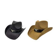 "Material: Fine Toyo w. Faux Leather Feature: Comfort Elastic Sweatband Brim Size: 3.5\" Size: Medium (22 1/4\" - 22 5/8\") / Large (23\" - 23 1/2\")" Western Style Rodeo Mini Hat, Western Style Costume Hats For Rodeo, Western One Size Costume Hats For Rodeo, Western Style Mini Hat For Western-themed Events, Western Style Brown Mini Hat, Brown Western Mini Hat, Western Costume Hats For Western-themed Events, Western Costume Hats For Themed Events, Western-themed Costume Hats And Headpieces