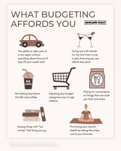 a poster with instructions on what to buy and how to avoid them from buying food