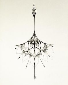 a black and white drawing of a flower