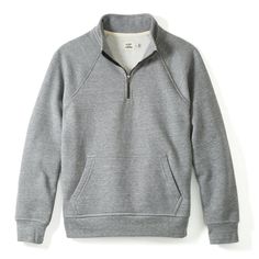 A 10-Year investment in your closet. A 10-Year investment in America. Sporty Tops For Fall Casual Gatherings, Sporty Tops For Casual Fall Gatherings, Classic Heather Grey Tops For Fall, Classic Heather Grey Fall Tops, Classic Heather Grey Fall Top, Fall Weekend Relaxed Fit Sweatshirt, Sporty Long Sleeve Sweatshirt For Weekend, Winter Sweatshirt With Ribbed Cuffs For Casual Gatherings, Zip Hoodie Outfit