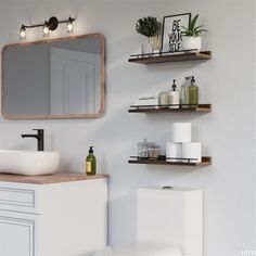 Excellent qualityCompared with the wooden boards made of soft Paulownia Woodour floating shelves are handmade with solid and long -lasting woodwhich makes you more comfortable in the next few years. Wooden Bathroom Storage, Float Shelf, Wall Shelves Bedroom