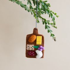 Silk Road Bazaar Seasonal Charcuterie Board Ornament Craft Night Party, Felt Ornaments Diy, Felt Food Diy, Felt Ornament, Diy Presents, Clay Ornaments, Craft Night, Felt Christmas Ornaments, Christmas Crafts Decorations