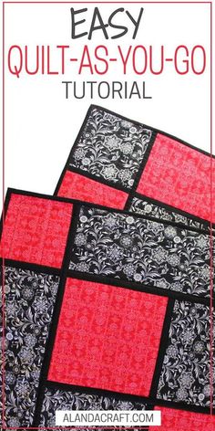 an easy quilt as you go book cover